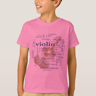 T-shirt Mots de violon