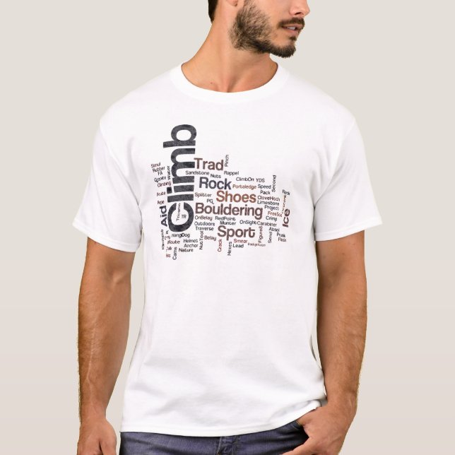 T-shirt Mots d'escalade (Devant)