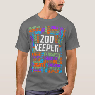 T-shirt Mots du gardien de zoo
