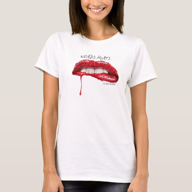 T-shirt Mots endommagés (Devant)