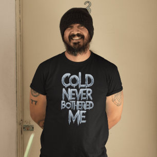 T-shirt Mots Gelés, Message D'Hivers