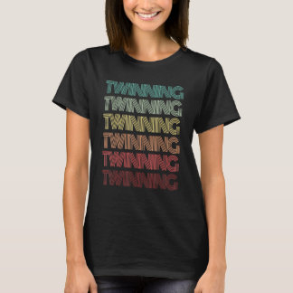 T-shirt Mots jumeaux rétro Humour Super 80s