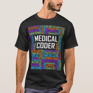 T-shirt Mots Médicales Coder Cadeau Diplôme Cadeaux Diplôm