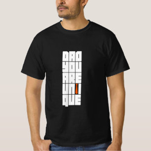 T-shirt Mots Papa Tu Es Unique