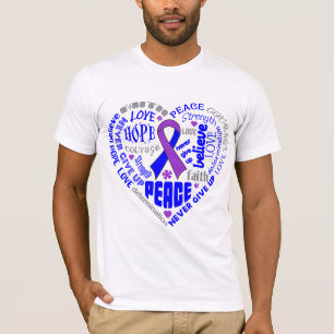 T-shirt Mots pédiatriques de coeur de conscience de cours