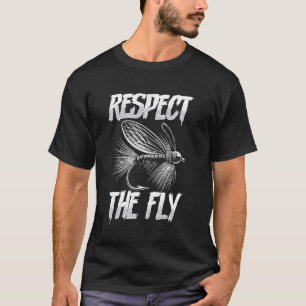 T-shirt Mouche drôle pour pêcher la truite au lancer de mo