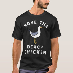 T-shirt Mouette Amoureux Drôle D'animaux - Sauvez La Plage
