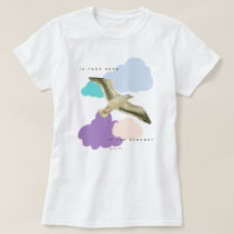 Mouette dans les Nuages