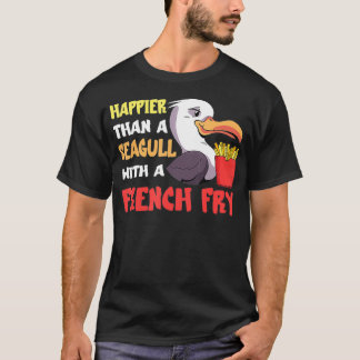T-shirt Mouette de mer Fry Seabird Happier Plus qu'un Fran