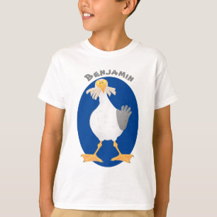 T-shirt Mouette drôle avec frites dessin animé