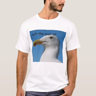 T-shirt Mouette "j'ai laissé le four sur "
