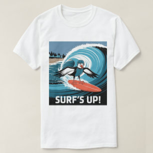 T-shirt Mouette surfeuse d'hiver, Mouette surfant, Mouette