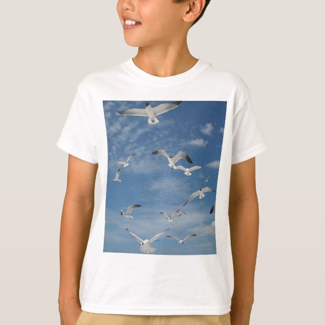 T-shirt Mouettes en vol (Devant)