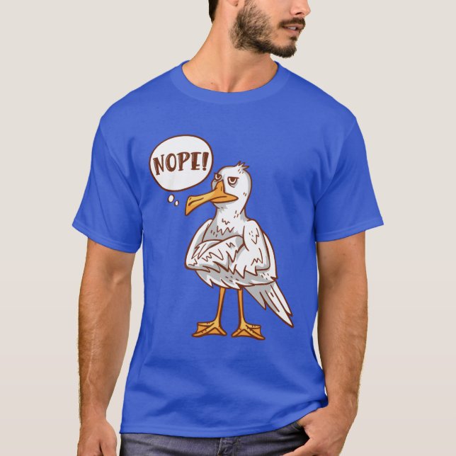 T-shirt Mouettes NOPE Mouette de mer Ami amoureux des oise (Devant)
