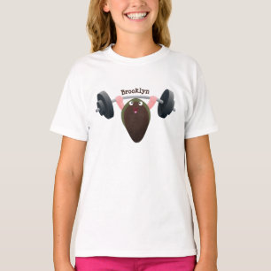 T-shirt Moule amusante travaillant sur l'illustration de d