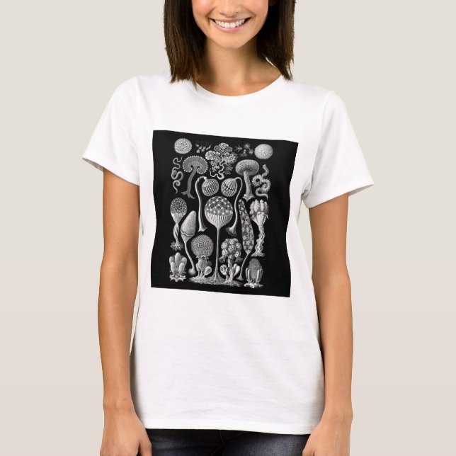 T-shirt Moules de boue en noir et blanc (Devant)