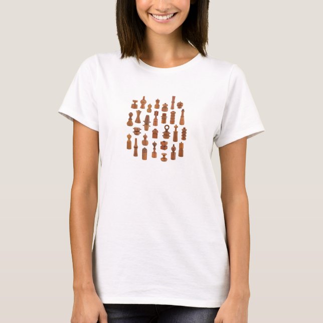 T-shirt Moulins de poivre danois de teck par Jens (Devant)