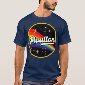 T-shirt Moulton Arc En Ciel Dans L'Espace Style Vintage