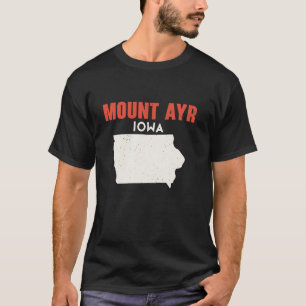 T-shirt Mount Ayr Iowa USA State America Travel Iowan