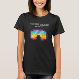 T-shirt Mount Baker Washington - LGBTQ Pride Ski Googes P