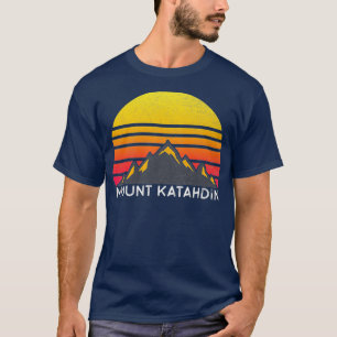 T-shirt Mount Katahdin Maine Sunset Hiking Mountain T