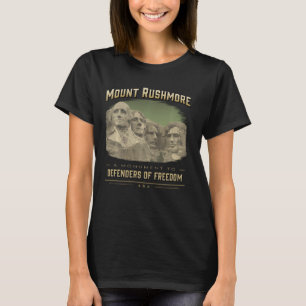 T-shirt Mount Rushmore Defenders of Freedom Dakota du Sud