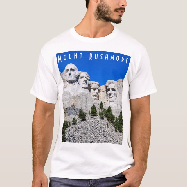 T-shirt Mount Rushmore Mens (Devant)