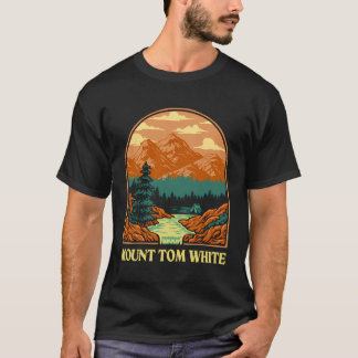 T-shirt Mount Tom White Retro Alaska Vintage Ak Nature Lov