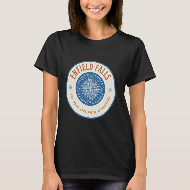 T-shirt Mountain Adventure Design Randonnée & Camping en E (Devant)