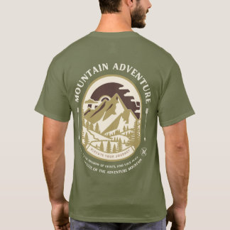 T-shirt Mountain Adventure – Randonnée Extérieure 
