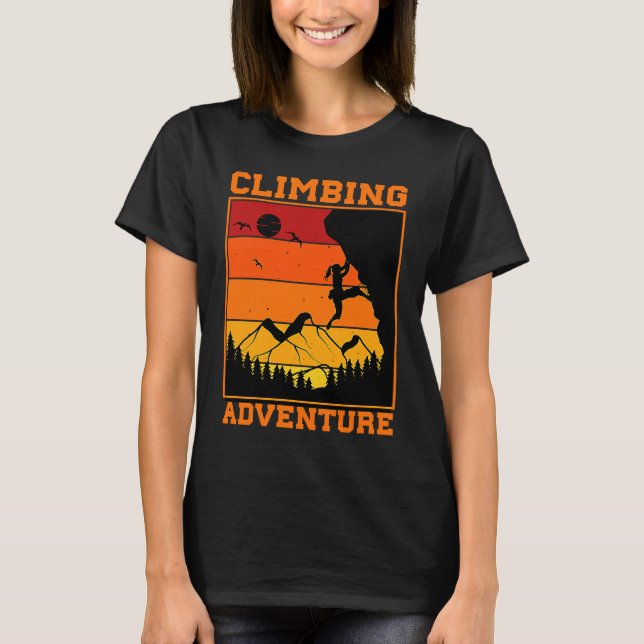 T-shirt Mountain and Forest Scene Silhouette  14 (Devant)