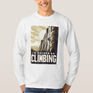 T-shirt "Mountain Ascent Adventure Je préfère aller en Esc
