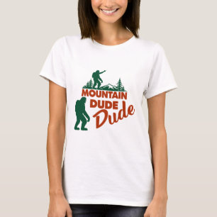 T-shirt "Mountain Babe Bigfoot Randonnée Tee - Funny Sasqu