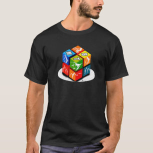 T-shirt Mountain Bike Colorée Cube Mountains Mtb