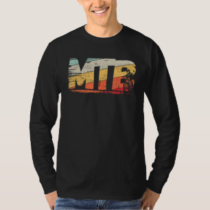 T-shirt Mountain Bike Mtb Nature Mounts Retro Wave Vint