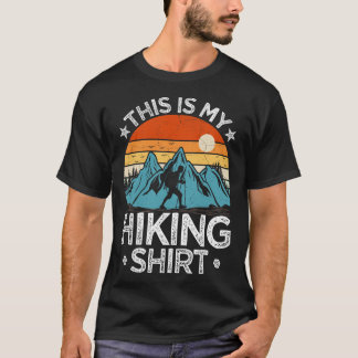 T-shirt Mountain Hiking Adventure Vintage This Is My Hikin