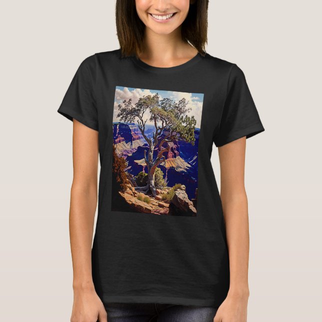 T-shirt Mountain Hiking Camping Trip National Park Visit   (Devant)