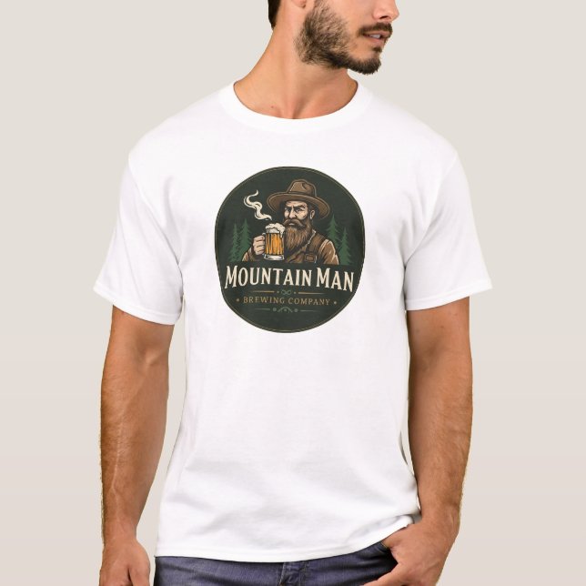 T-shirt Mountain Man brasserie co-graphique tee (Devant)