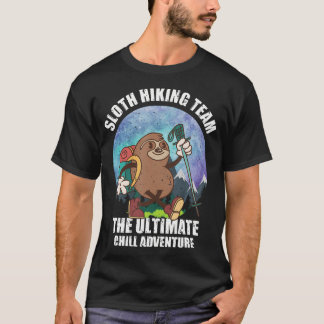 T-shirt Mountain Sloth Hiking Team The Ultimate Chill Adve