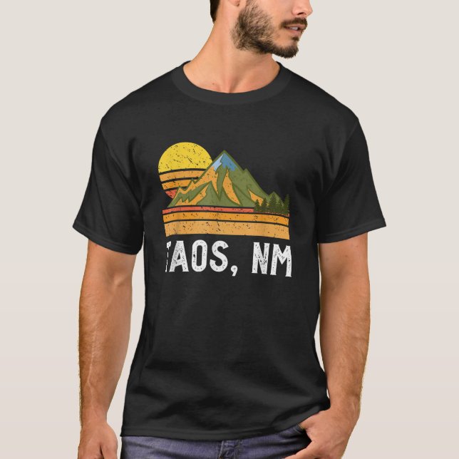 T-shirt Mountain Sunset Vacation Gift Taos New Mexico  (Devant)