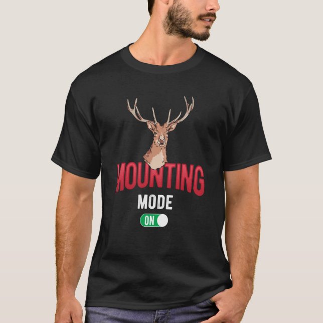 T-shirt Mounting Mode On Deer Taxidermist (Devant)