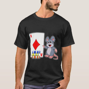 T-shirt Mouse Poker cartes Poker jetons Poker