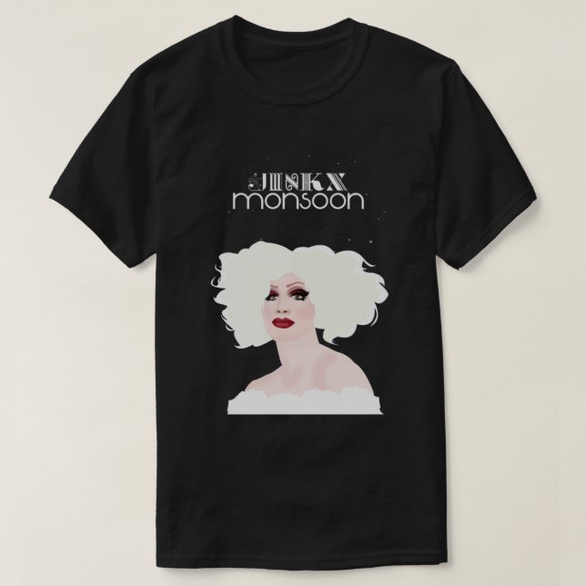 T-shirt Mousson Jinkx noir et blanc (Design devant)