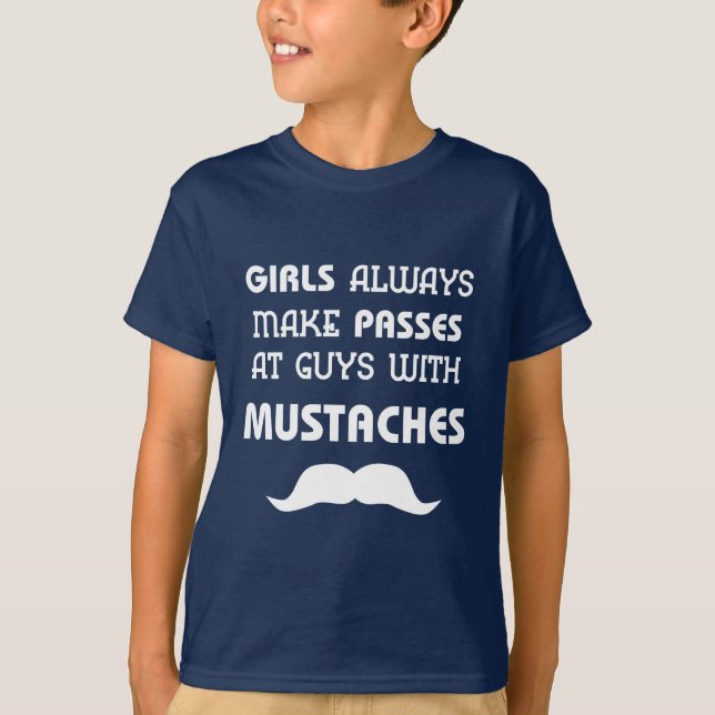 T-shirt moustache (Devant)