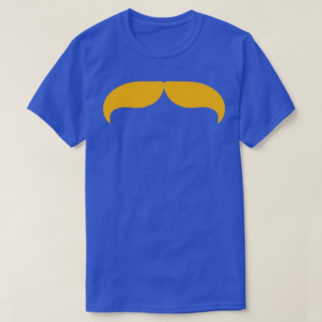 T-shirt Moustache blond (Design devant)