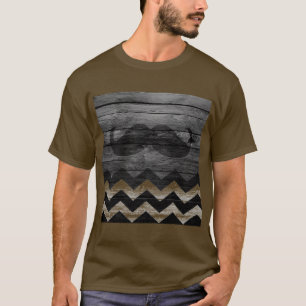 T-shirt Moustache Chevron Vintage Bois #4