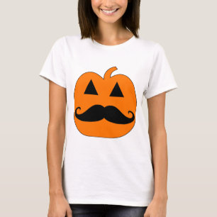 T-shirt Moustache de Jack-o'-lantern