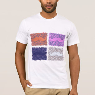 T-shirt Moustache drôle sur la peau de léopard 8
