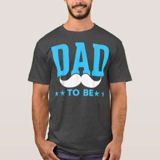 T-shirt Moustache Futur papa papa papa papa être futur pèr