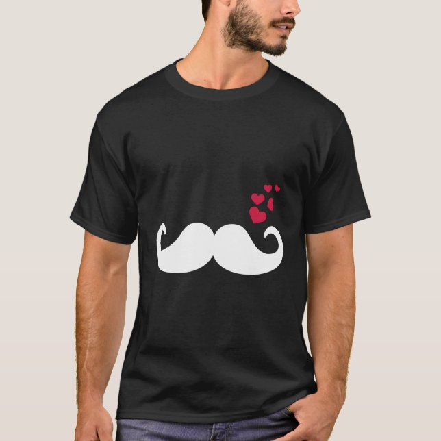 T-shirt Moustache He (Devant)